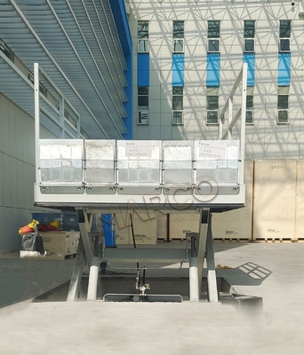 Customization M3-025130-D2K Loading Dock Table with Handrail and Loading Flap