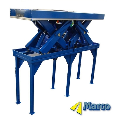 Tabla de elevación de tijeras hidráulica personalizada de 1200 mm de altura con un nivel de peso especial